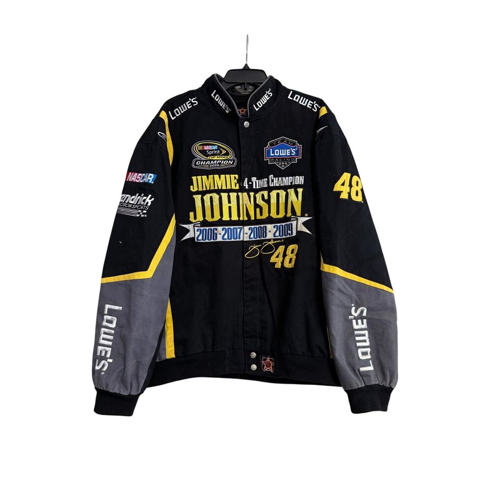 JH Design Jimmie Johnson 48 Lowe’s NASCAR Racing Jacket Sz 2XL GS